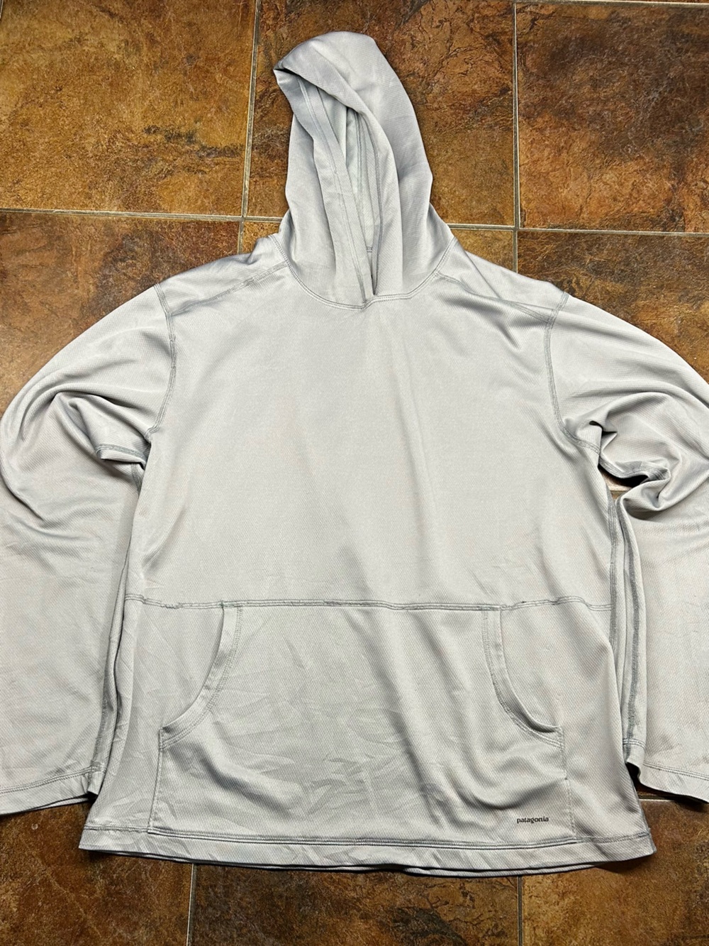 Patagonia Light Gray Men's Hooded Pullover